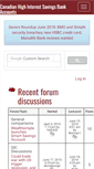 Mobile Screenshot of highinterestsavings.ca